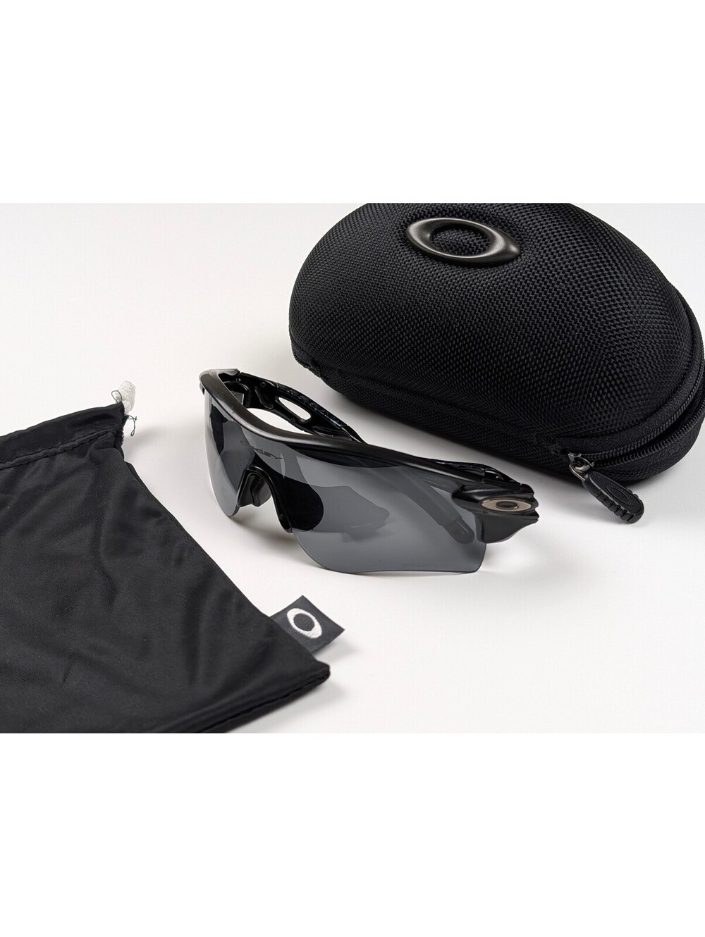 Oakley RadarLock Path Polarized Sunglasses OO9181-12 Black Y2K Speedcore Sport